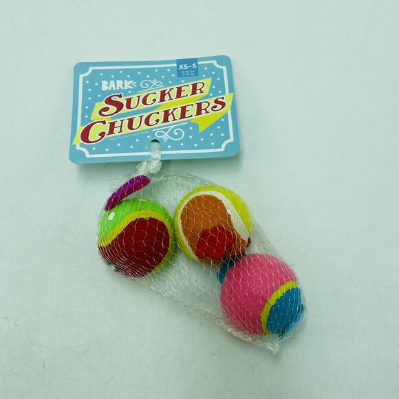 Bark Box XS-S Sucker Chuckers Squeaky Tennis Balls New - Picture 1 of 2